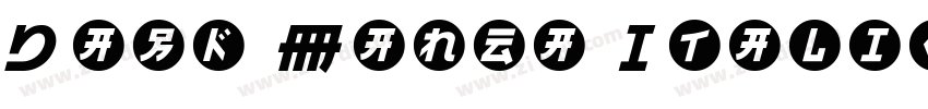 Dark Manga Italic字体转换